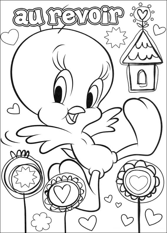 Desenho de Piu Piu Pdf Imprimivel para Colorir