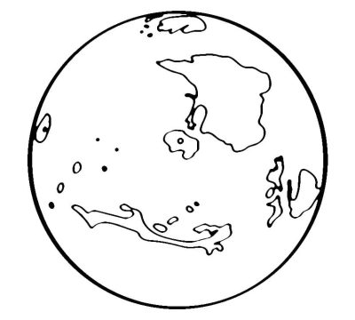 Desenho de Planeta Marte grátis para Colorir