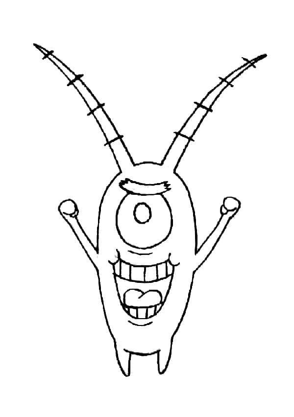 Desenho de Plankton Download Grátis para Colorir