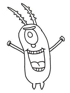 Desenho de Plankton para Imprimir e Colorir