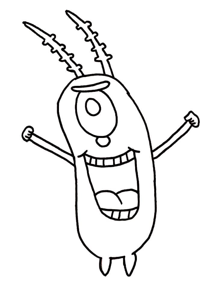 Desenho de Plankton para Imprimir e Colorir