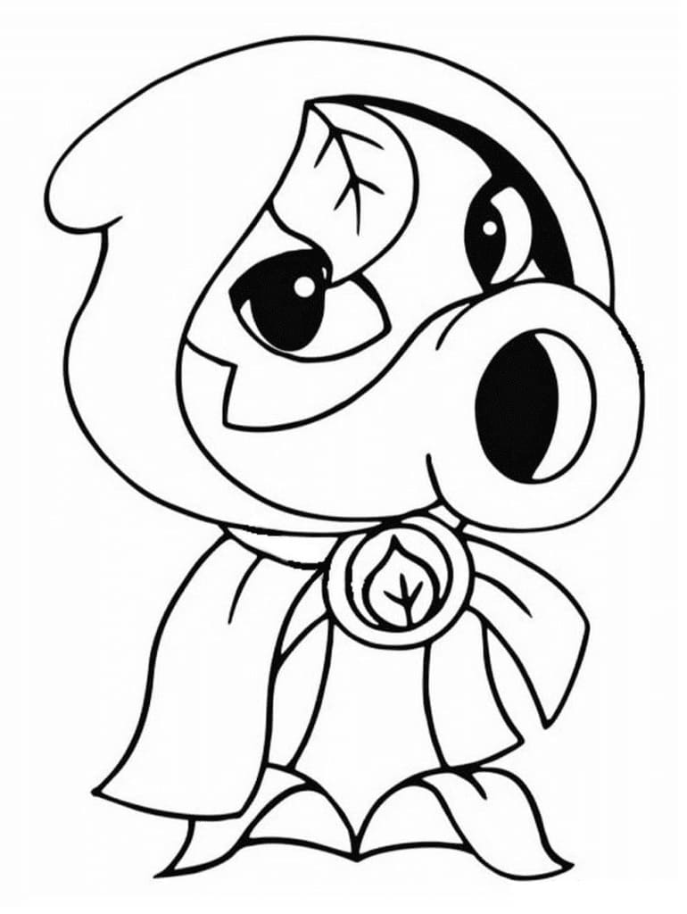 Desenho de Green Shadow de Plants Vs Zombies para Colorir