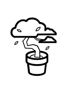 Desenho de plantá para Pintar Imprimível