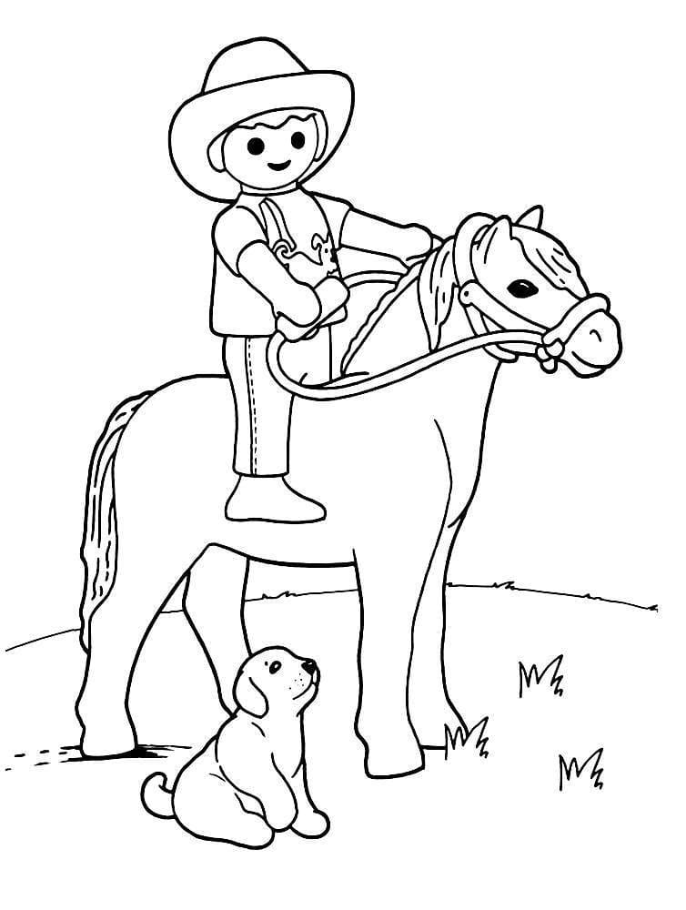 Desenho de Playmobil Download Grátis para Colorir