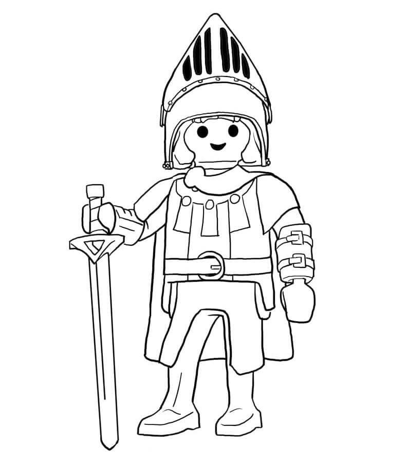 Desenho de Playmobil Download Pdf para Imprimir