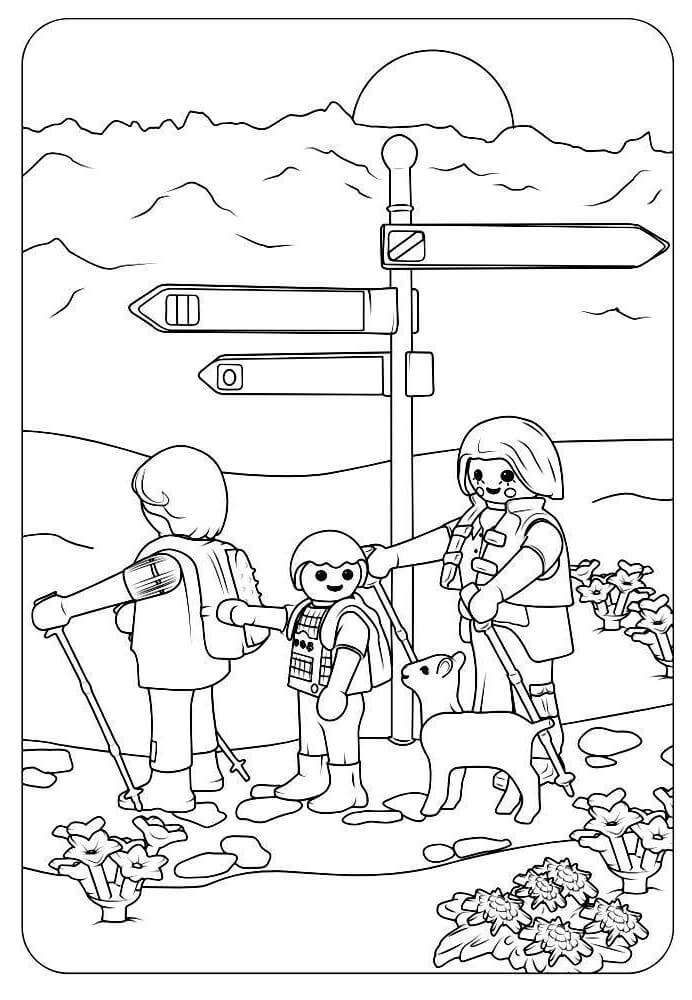 Desenho de Playmobil Grátis para Colorir