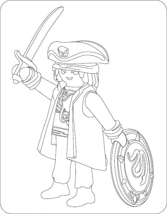 Desenho de Playmobil para Colorir Grátis Download