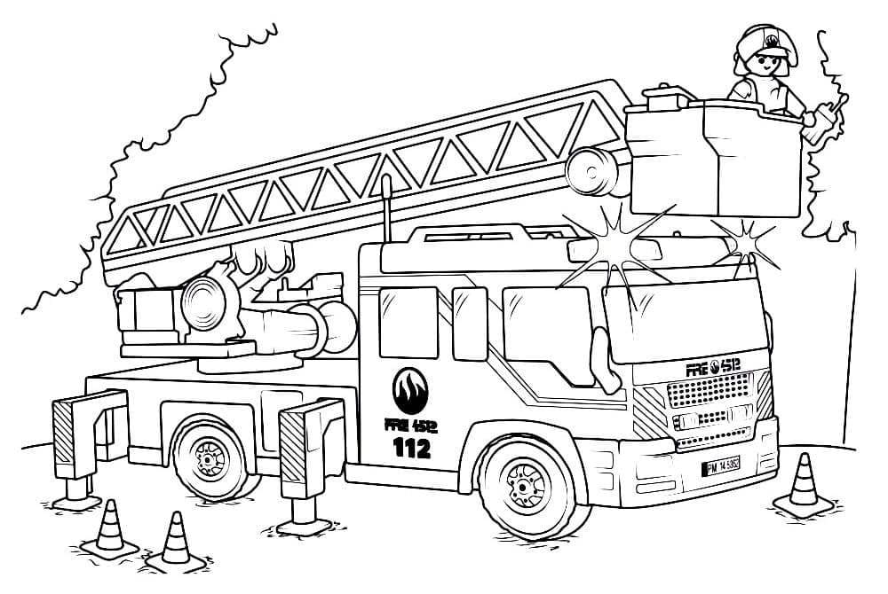 Desenho de Playmobil para Colorir Imprimivel Pdf