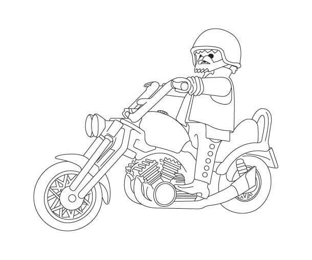 Desenho de Playmobil para Colorir Imprimivel