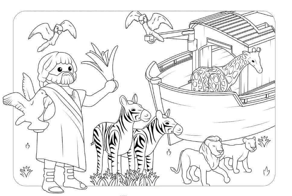 Desenho de Playmobil para Colorir Pdf Grátis