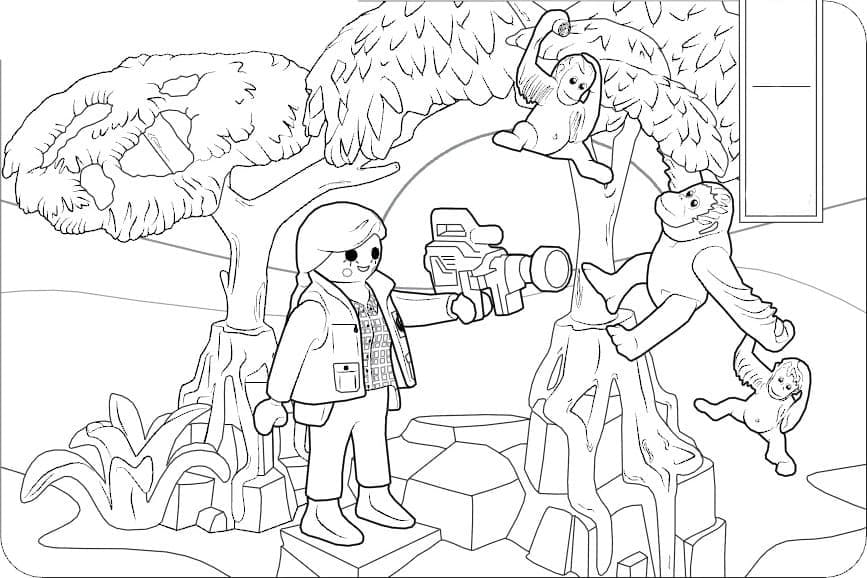 Desenho de Playmobil para Colorir Pdf Imprimivel