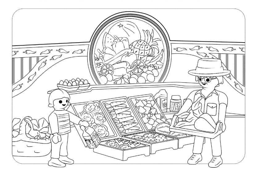 Desenho de Playmobil para Imprimir Imprimivel