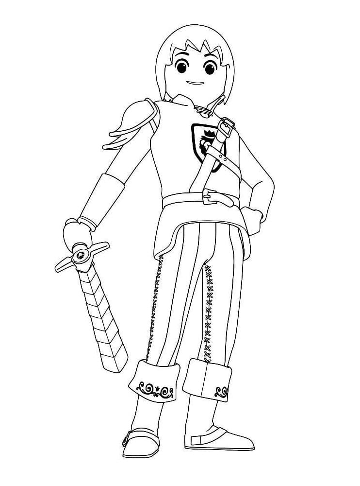 Desenho de Playmobil para Pintar Download