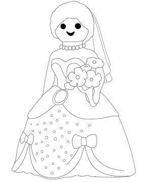 Desenho de Playmobil Pdf para Colorir
