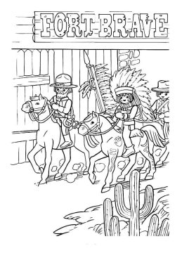 Desenho de Playmobil Pdf para Imprimir e Colorir