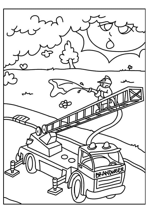 Desenho Pdf de Bombeiros do Playmobil Imprimivel para Colorir