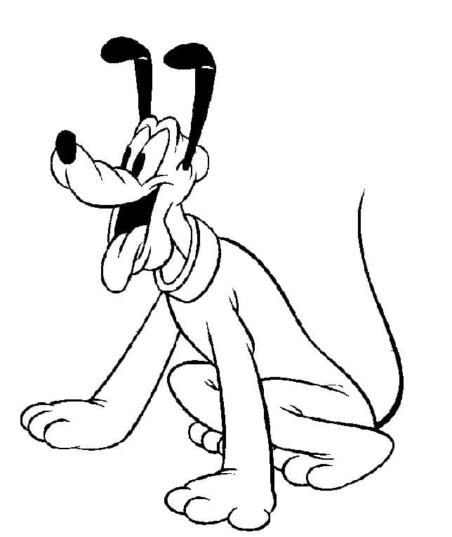 Desenho de Pluto de Disney para Colorir