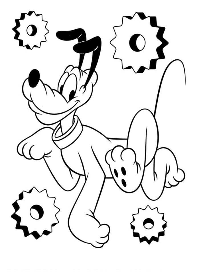 Desenho de Pluto para Imprimir Download