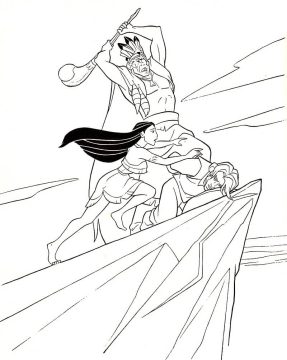 Desenho de Pocahontas para Colorir Download