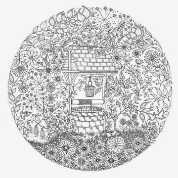 Desenho de poço para Adultos para Colorir