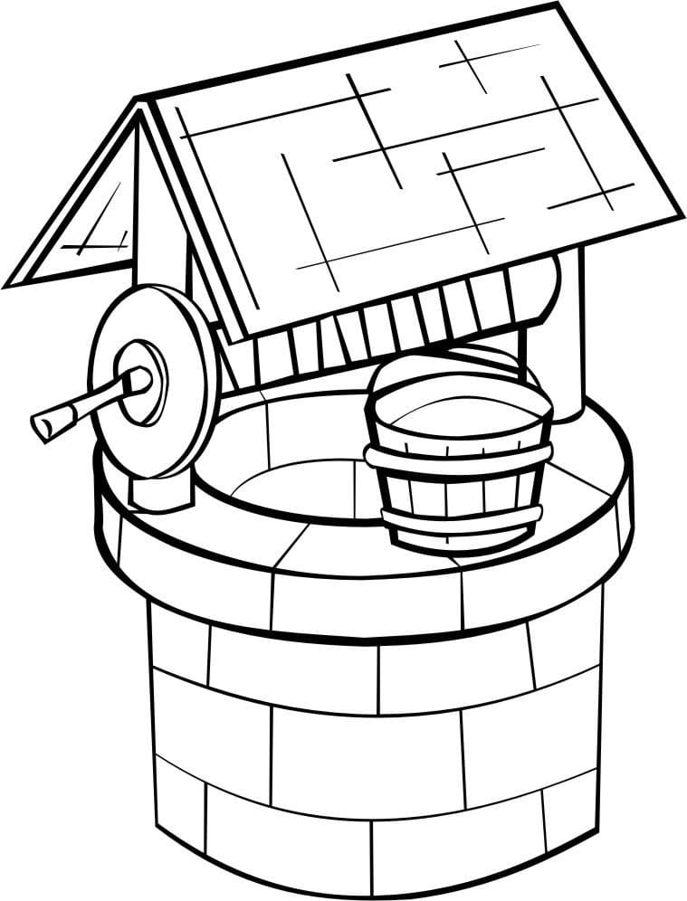 Desenhos de Poço para Colorir