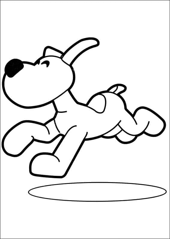 Desenho de Loula de Pocoyo para Colorir