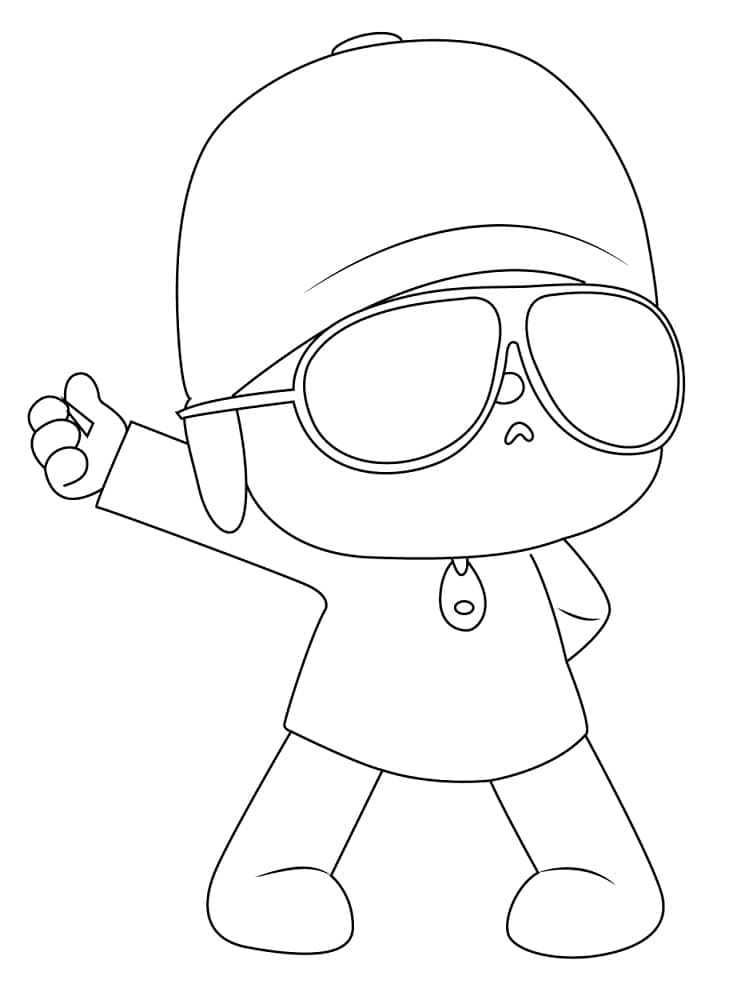 Desenho de Incrível Pocoyo para Colorir