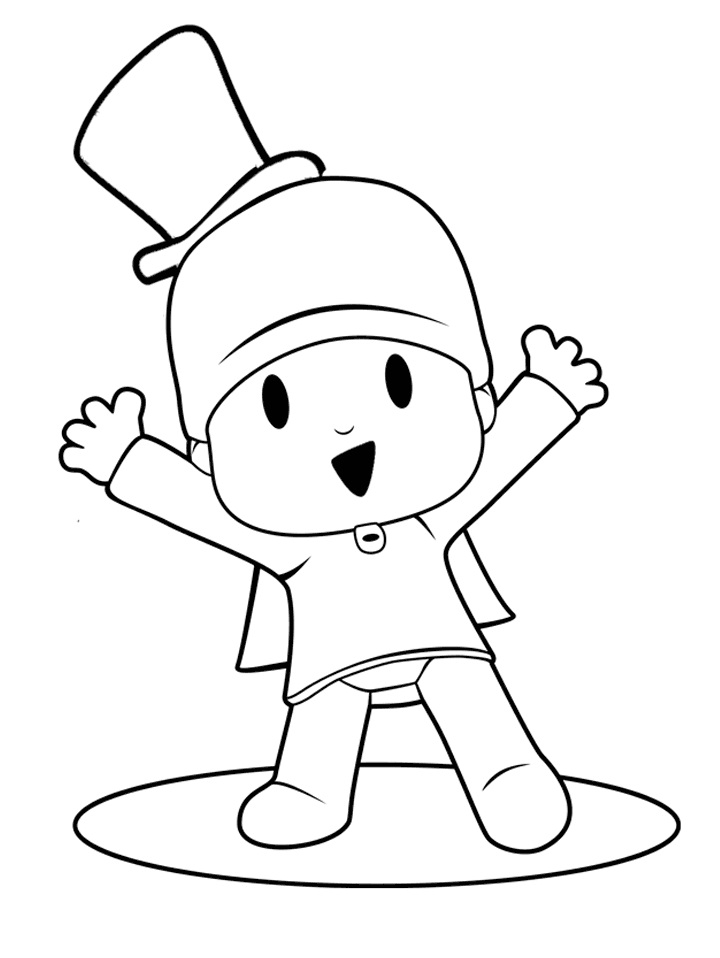 Desenho de Pocoyo Download para Colorir