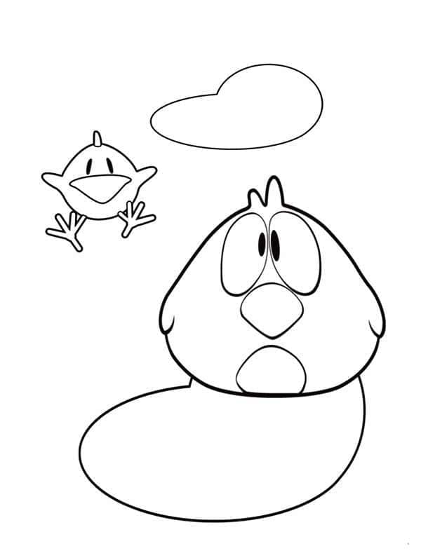 Desenho de Pocoyo Grátis para Crianças para Colorir