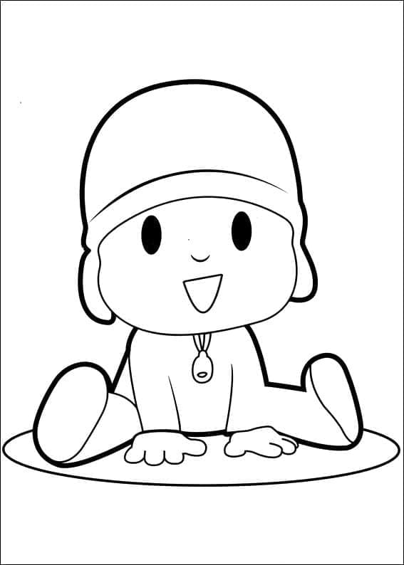 Desenho de Pocoyo Imprimivel para Imprimir e Colorir