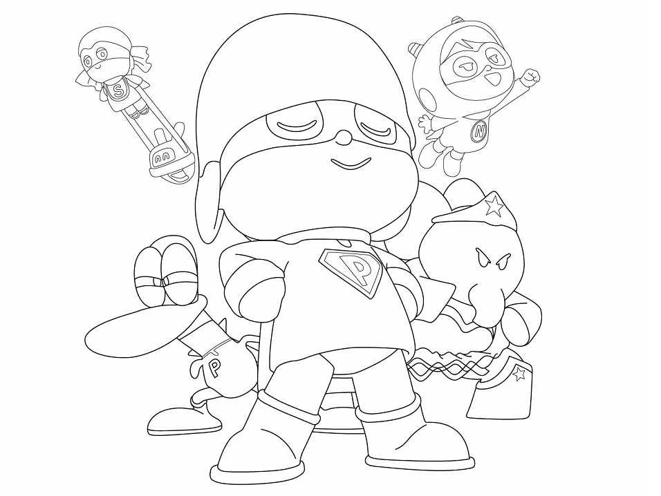 Desenho de Pocoyo para Colorir Imprimivel