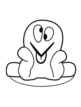 Desenho de Pocoyo Pdf para Imprimir e Colorir