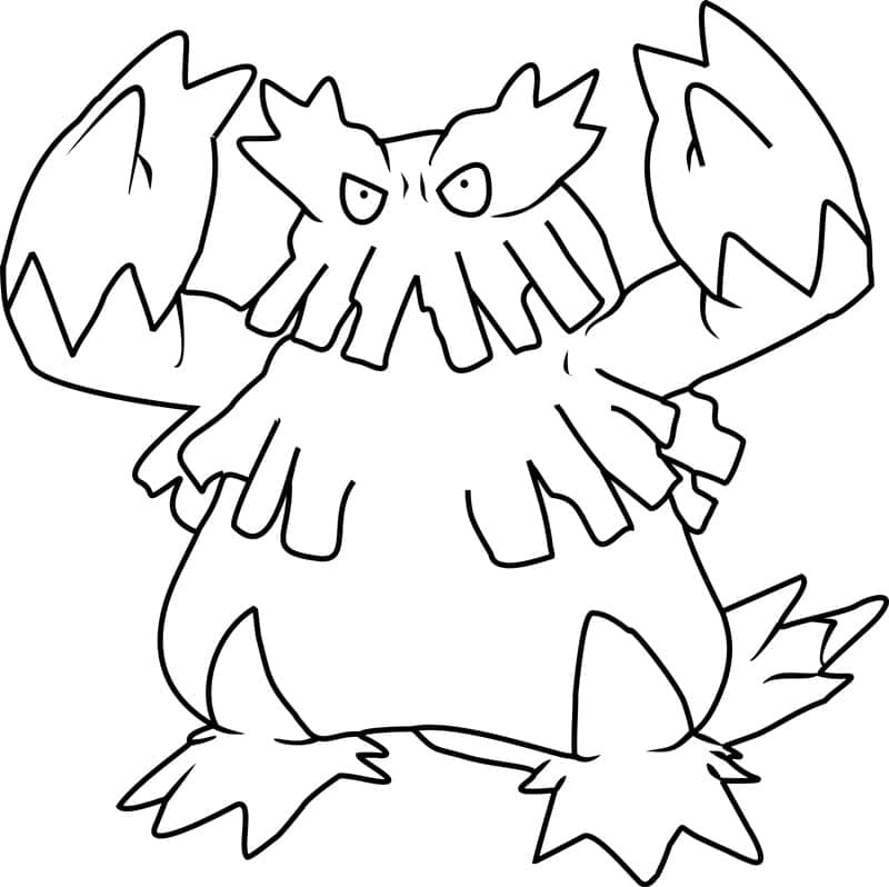 Desenho de Abomasnow Pokemon para Colorir