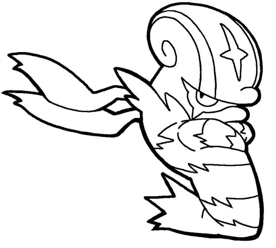 Desenho de Accelgor Pokemon para Colorir