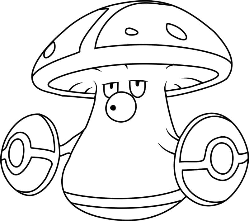 Desenho de Amoonguss Pokemon para Colorir