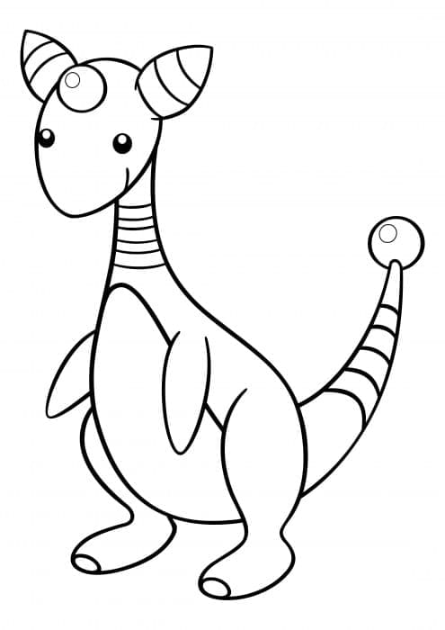 Desenho de Ampharos Pokemon para Colorir