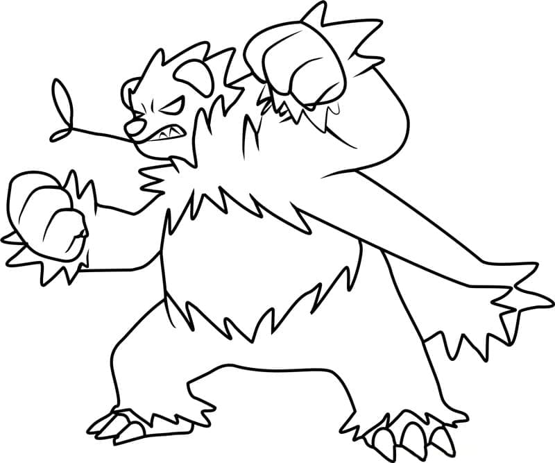 Desenho de Angoro Pokemon para Colorir