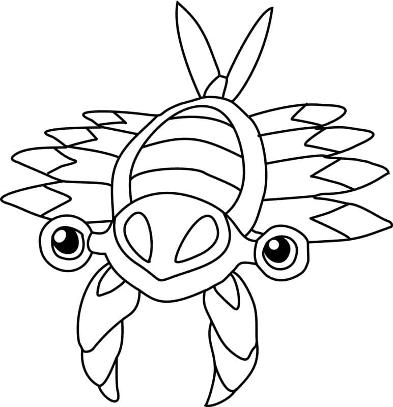 Desenho de Anorith Pokemon para Colorir