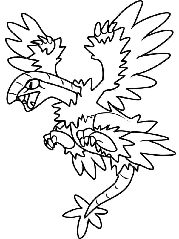 Desenho de Archeops Pokemon para Colorir