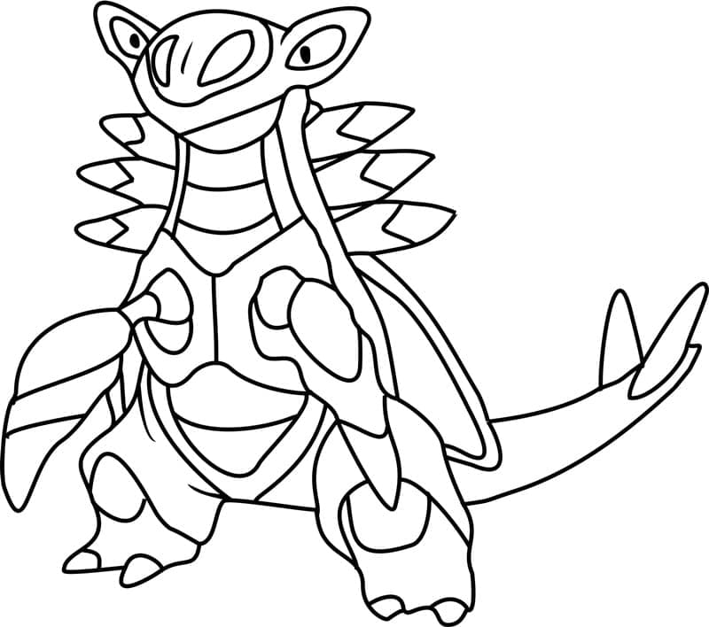 Desenho de Armaldo Pokemon para Colorir