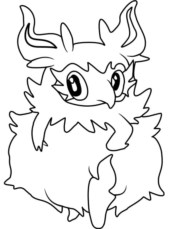 Desenho de Aromatisse Pokemon para Colorir
