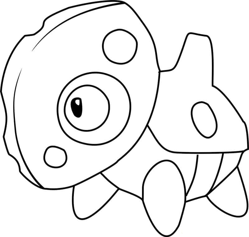 Desenho de Aron Pokemon para Colorir