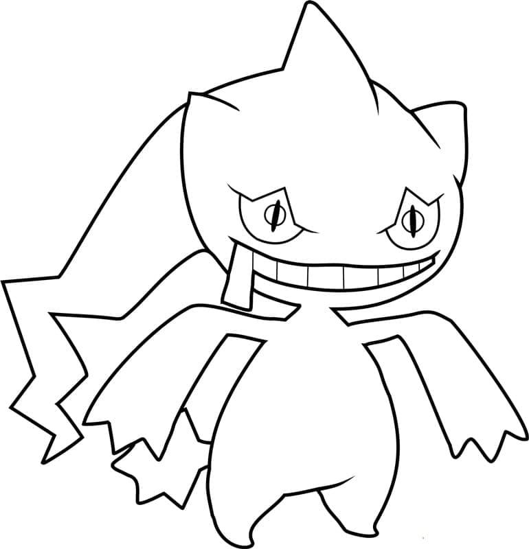 Desenho de Banette Pokemon para Colorir