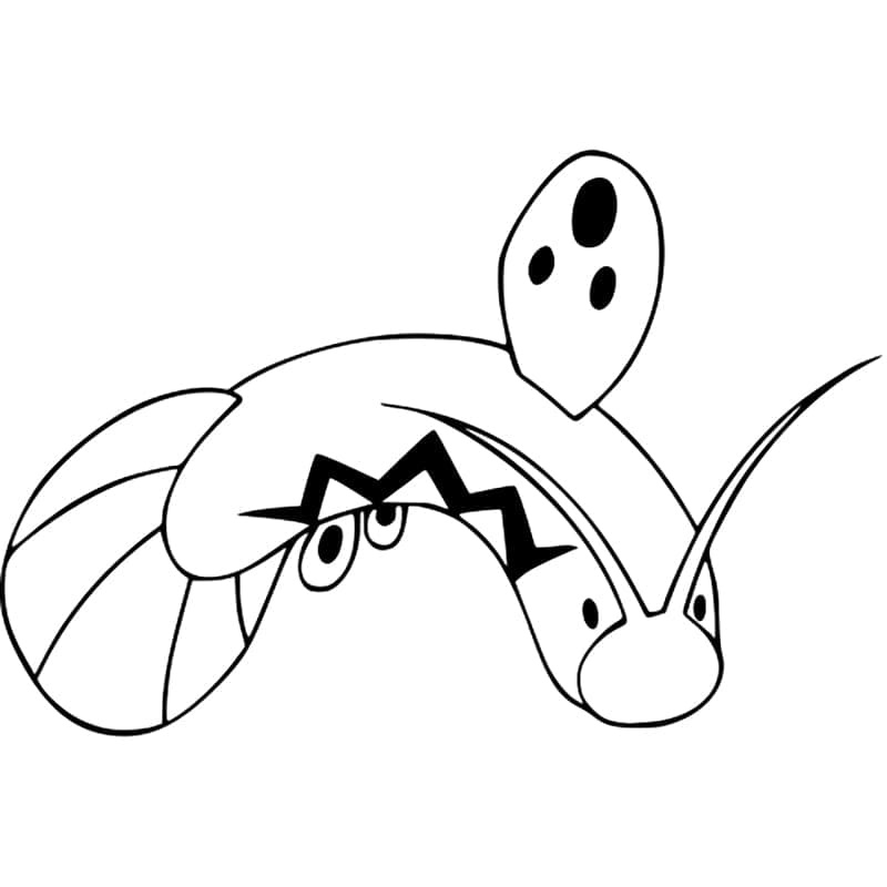 Desenho de Barboach Pokemon para Colorir