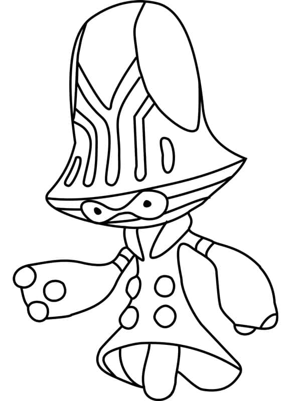 Desenho de Beheeyem Pokemon para Colorir
