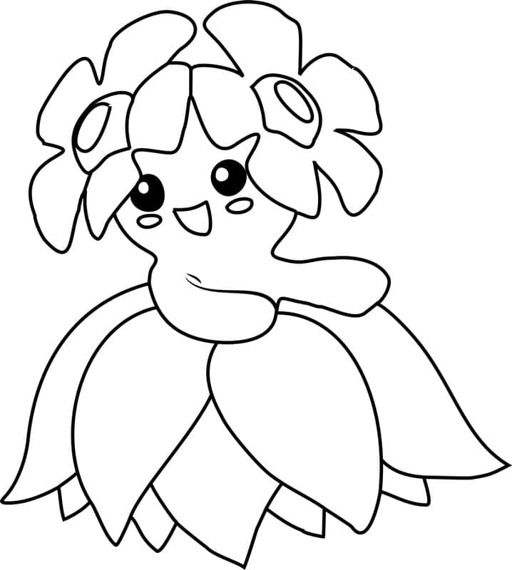 Desenho de Bellossom Pokemon para Colorir