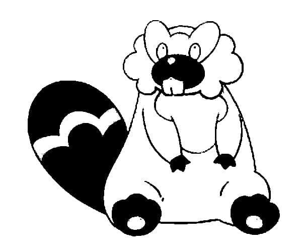 Desenho de Bibarel Pokemon para Colorir