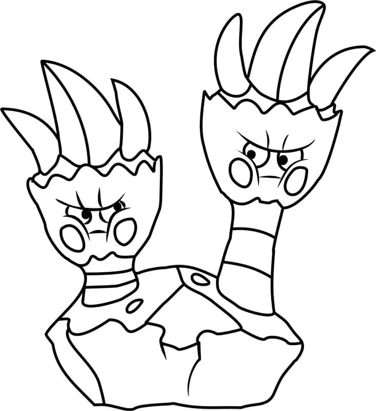 Desenho de Binacle Pokemon para Colorir