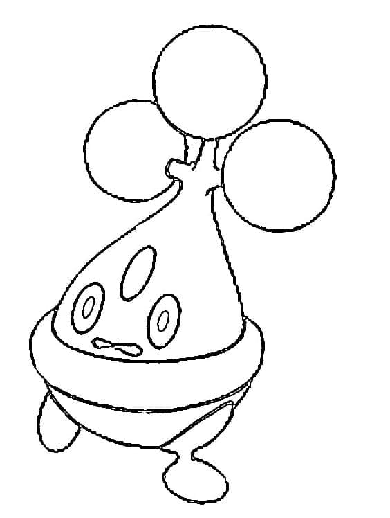 Desenho de Bonsly Pokemon para Colorir