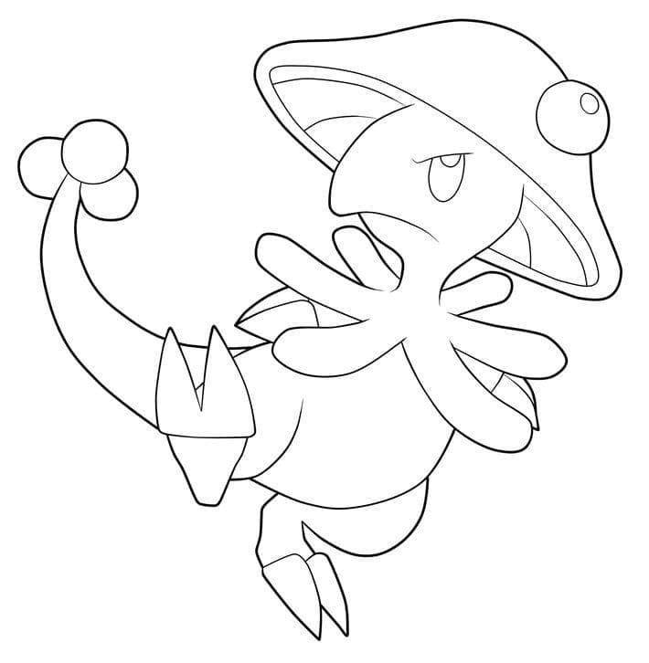 Desenho de Breloom Pokemon para Colorir